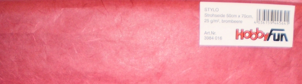 Strohseide  - 50 x 70 cm - brombeere